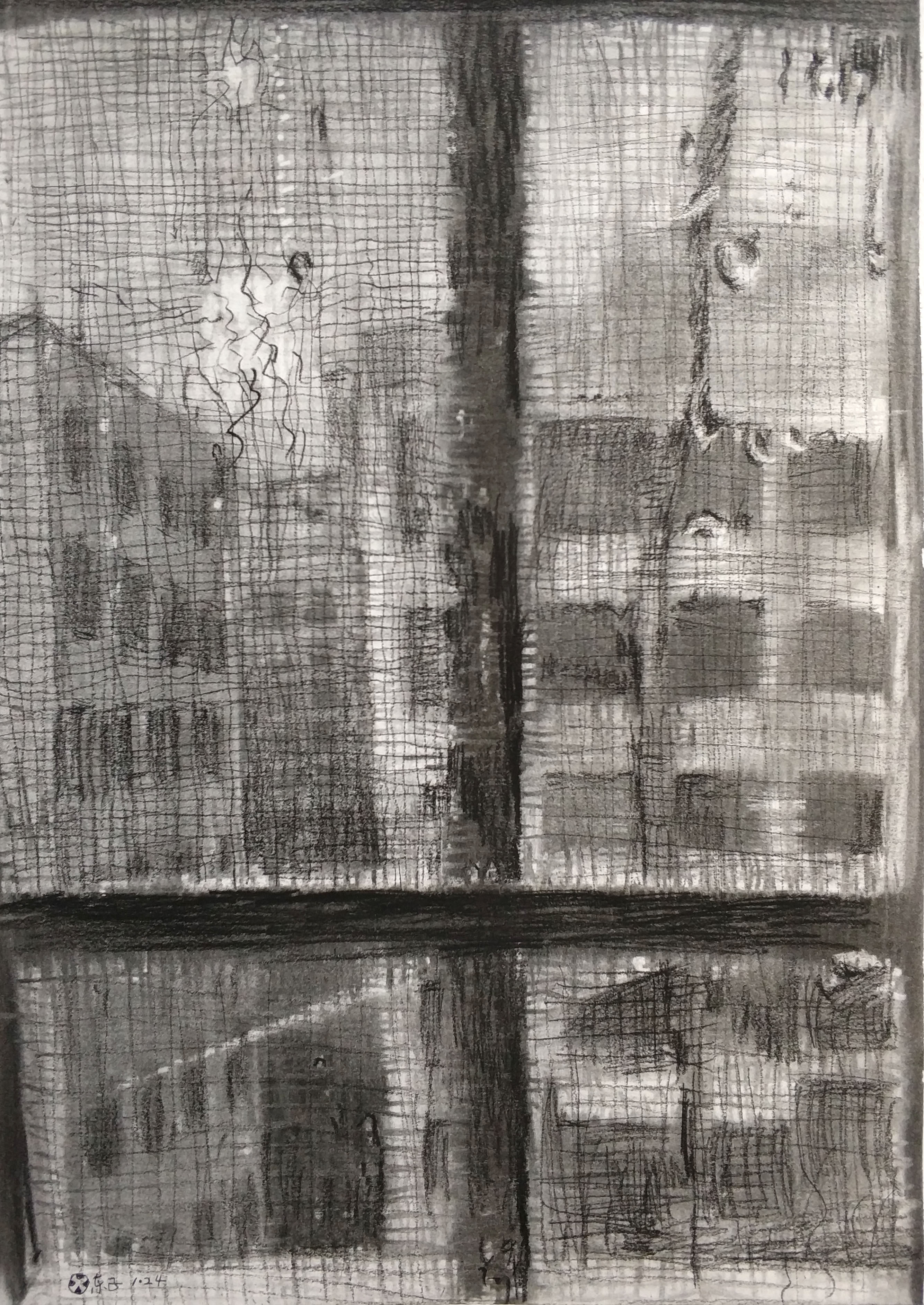 北京畫室姜曉東老師素描場景作品